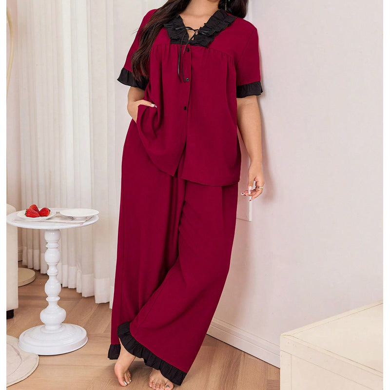 Blumenmuster-Satin-Pyjama-Set mit dünnen Trägern