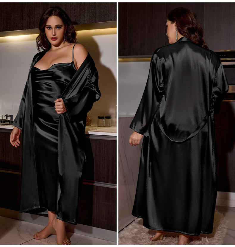 Blumenmuster-Satin-Pyjama-Set mit dünnen Trägern