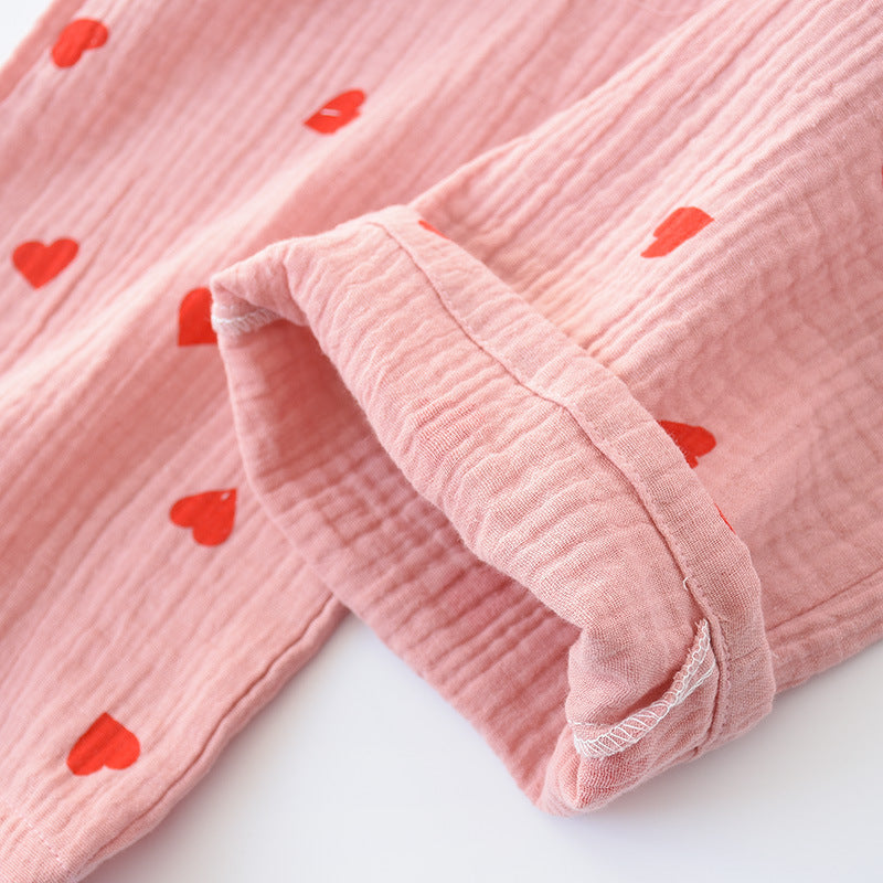 Floral Patterned Thin Strap Satin Pajama Set