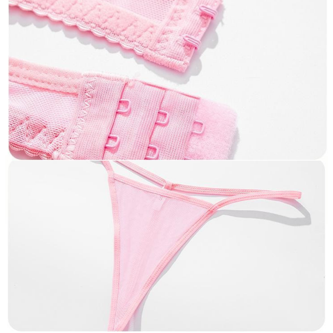 Satin-Nachthemd- und Morgenmantel-Set mit Spitzendetails und schmalen Trägern