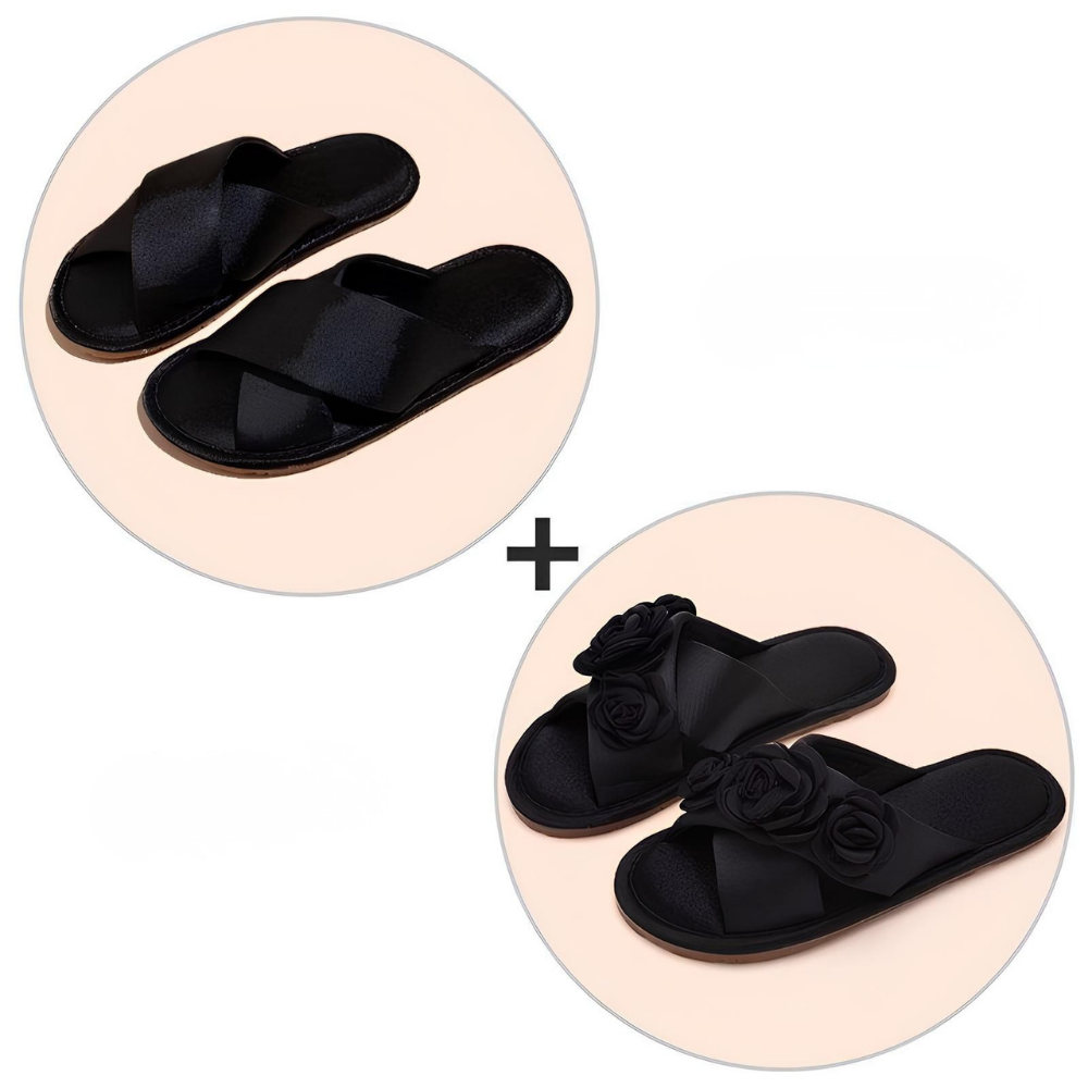 Luxe Satin Çift Terliği