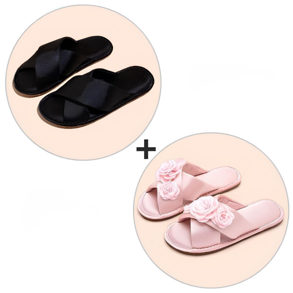Luxe Satin Çift Terliği