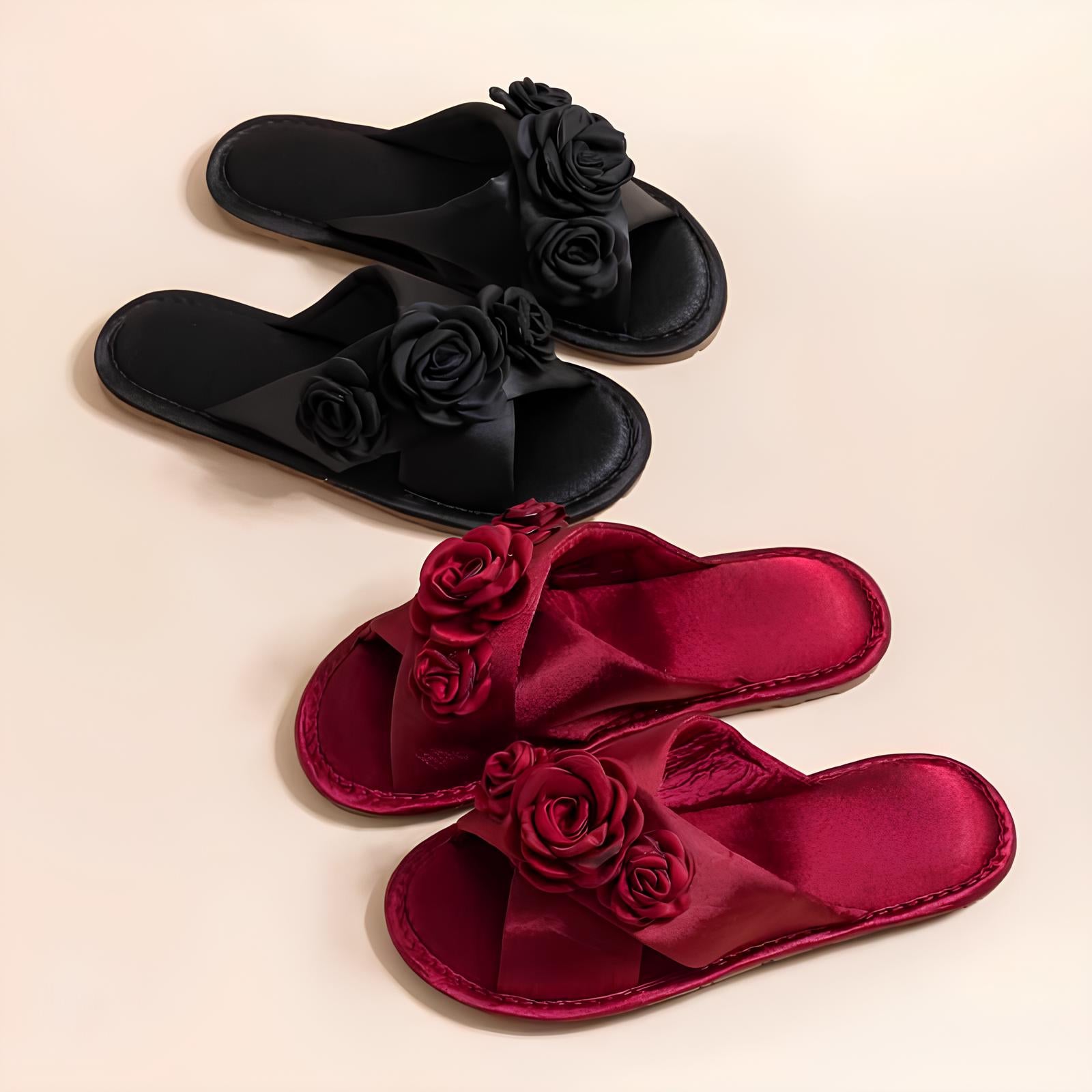 Luxe Satin Çift Terliği