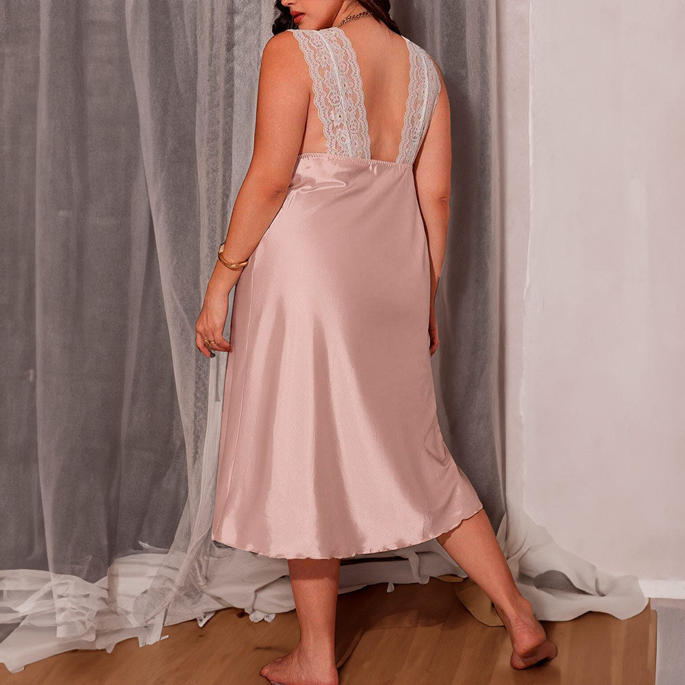 Blumenmuster-Satin-Pyjama-Set mit dünnen Trägern