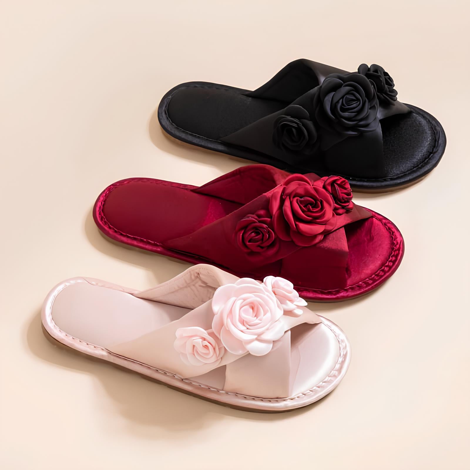 Luxe Satin Çift Terliği