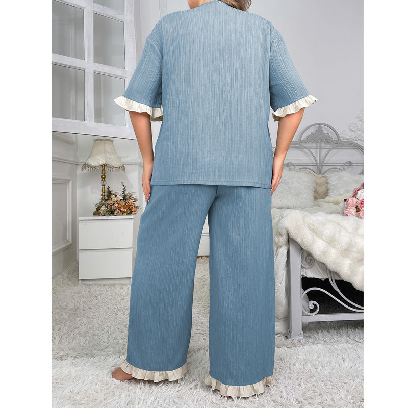 Blumenmuster-Satin-Pyjama-Set mit dünnen Trägern