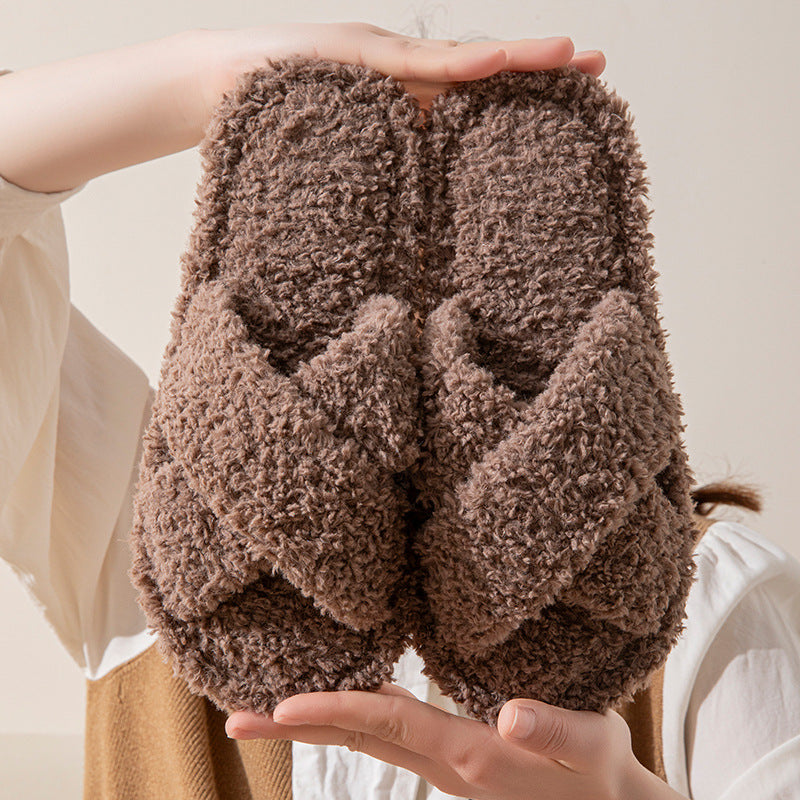 Lambskin Plush Ev Terliği