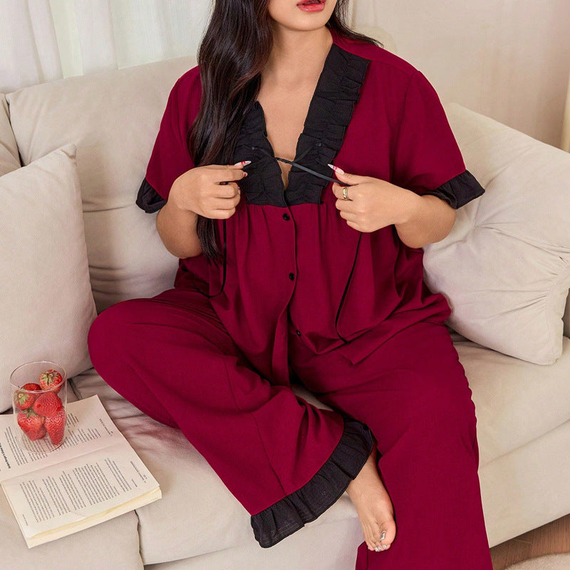 Blumenmuster-Satin-Pyjama-Set mit dünnen Trägern