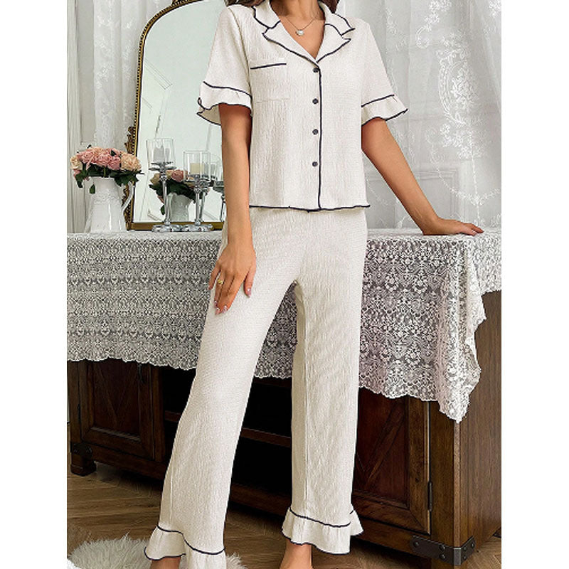 Blumenmuster-Satin-Pyjama-Set mit dünnen Trägern