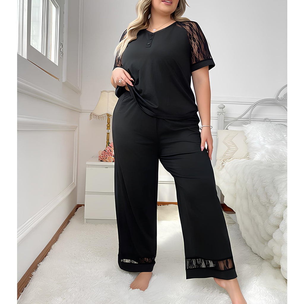 Blumenmuster-Satin-Pyjama-Set mit dünnen Trägern