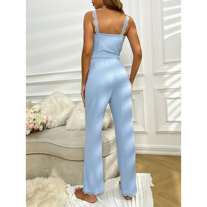 Kurzärmliges Pyjama-Set mit Shorts, Paspelierung und Brusttasche