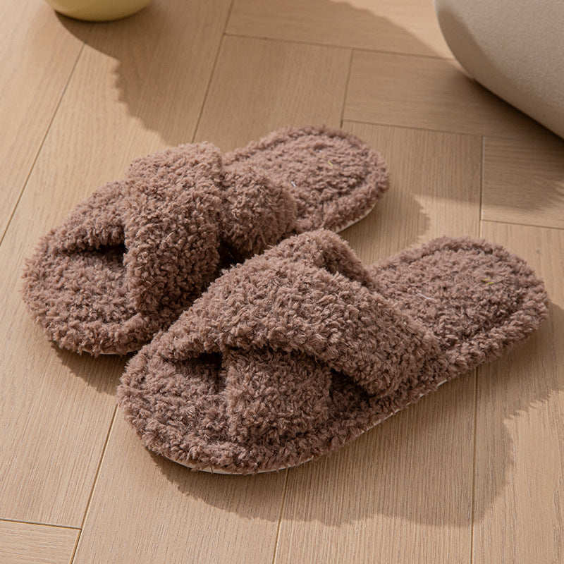 Lambskin Plush Ev Terliği