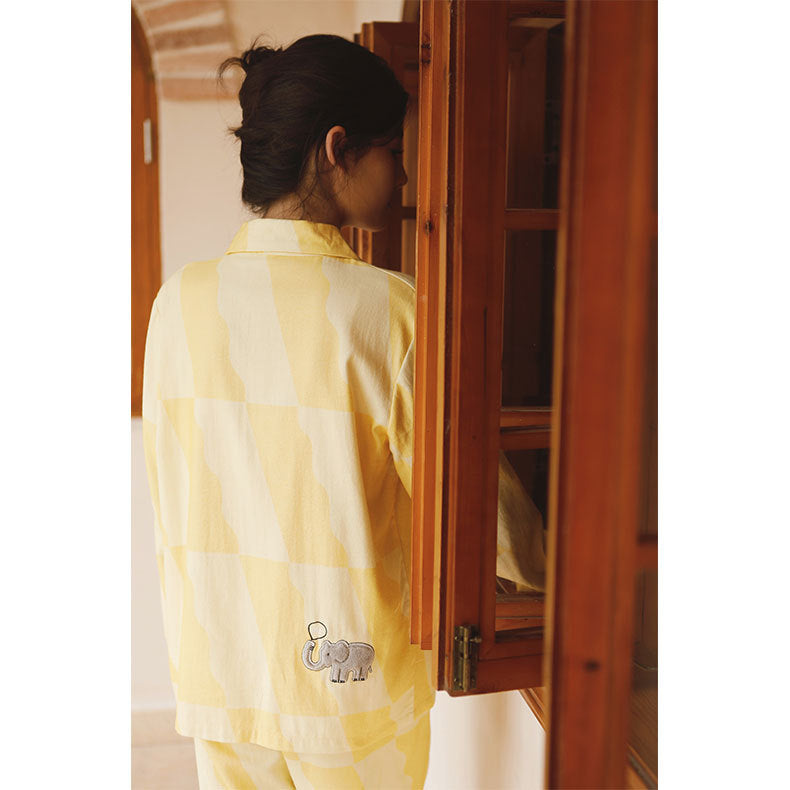 Floral Patterned Thin Strap Satin Pajama Set