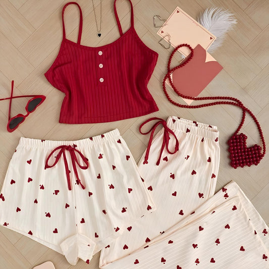 Negligé- und Morgenmantel-Set aus Satin mit Spitzen-Details, tiefem Dekolleté vorne und hinten sowie Spaghettiträgern