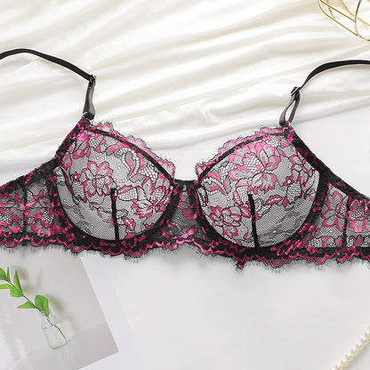 Satin-Nachthemd- und Morgenmantel-Set mit Spitzendetails und schmalen Trägern