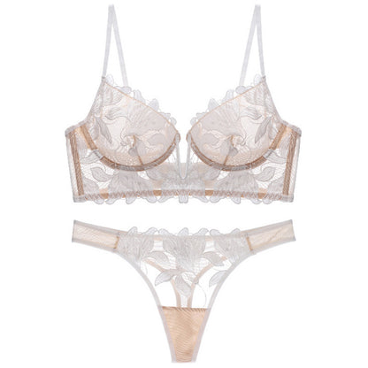 Satin-Nachthemd- und Morgenmantel-Set mit Spitzendetails und schmalen Trägern