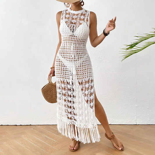 Negligé- und Morgenmantel-Set aus Satin mit Spitzen-Details, tiefem Dekolleté vorne und hinten sowie Spaghettiträgern