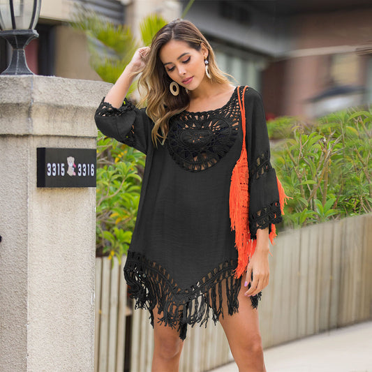 Negligé- und Morgenmantel-Set aus Satin mit Spitzen-Details, tiefem Dekolleté vorne und hinten sowie Spaghettiträgern